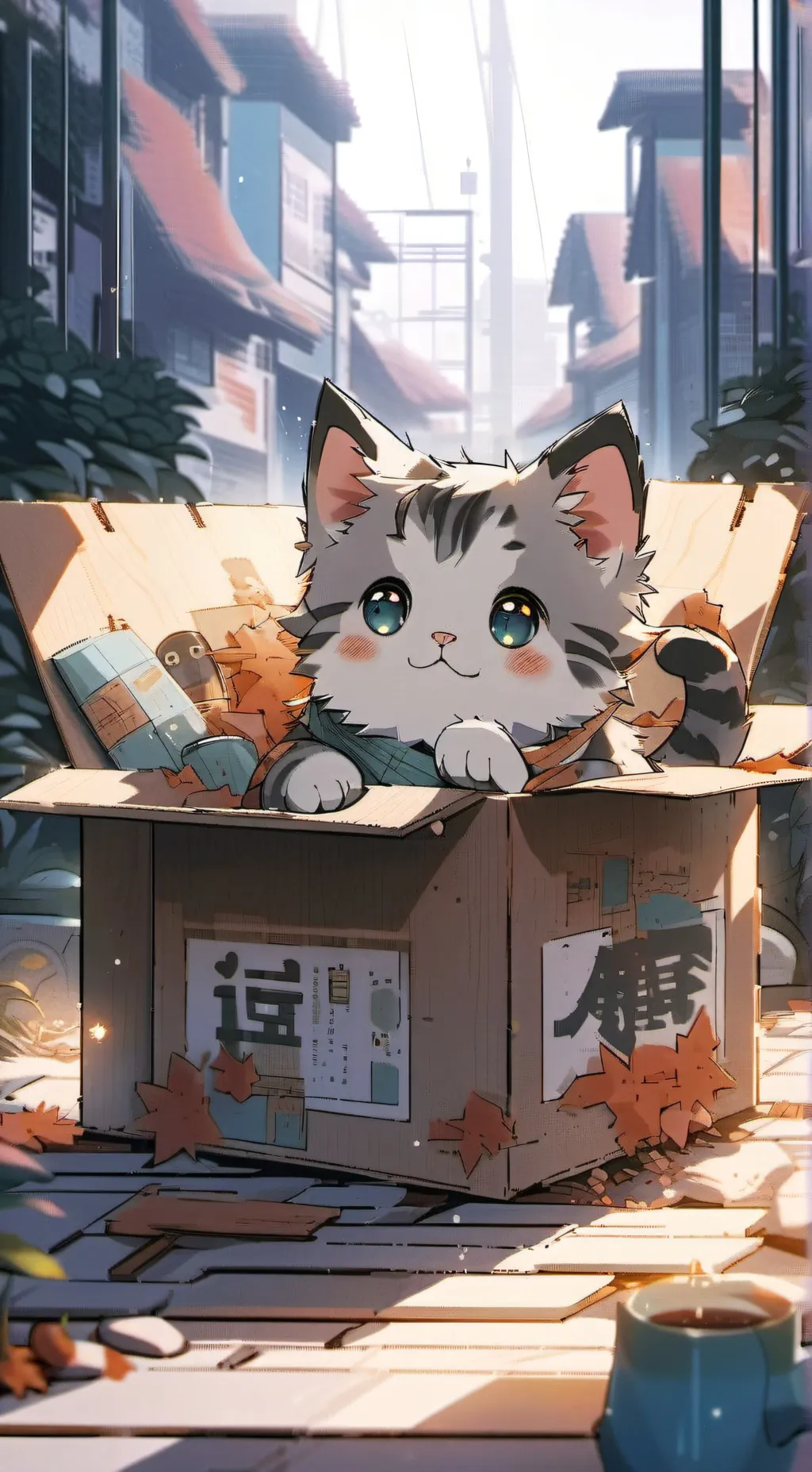 ai character: kitten background