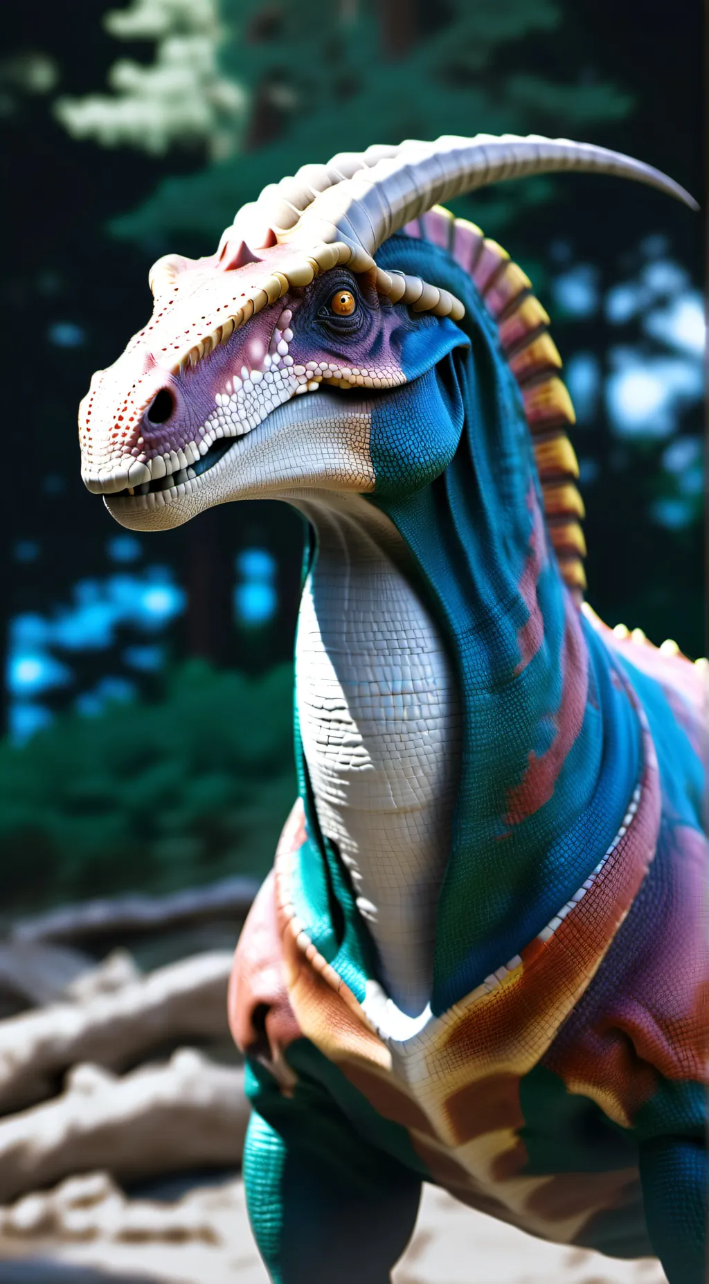 ai character: Parasaurolophus background