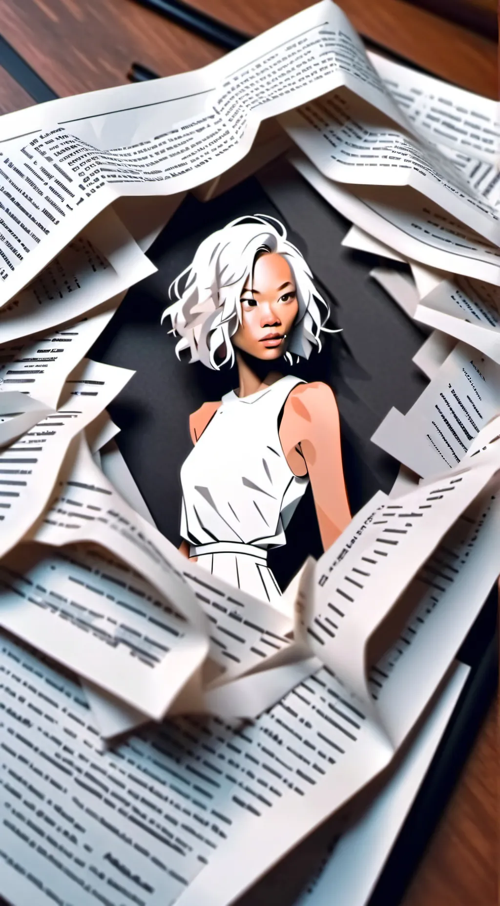 ai character: Pollution  background