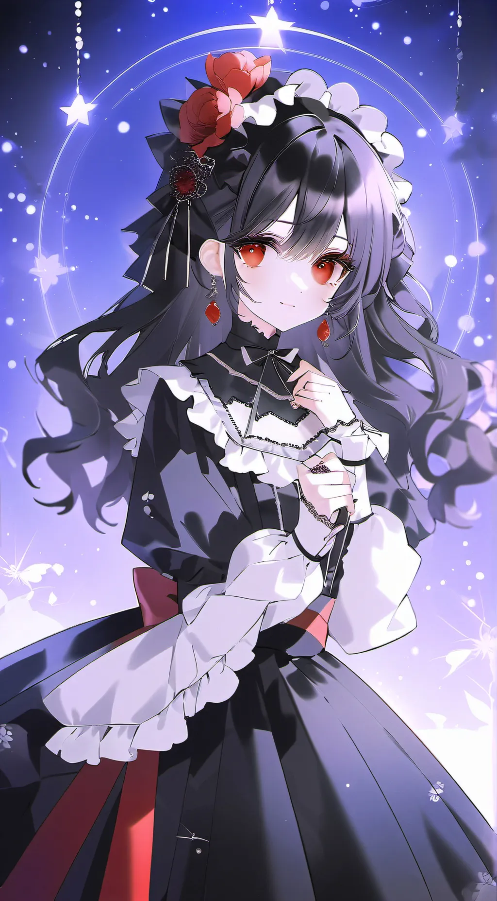 ai character: rose background