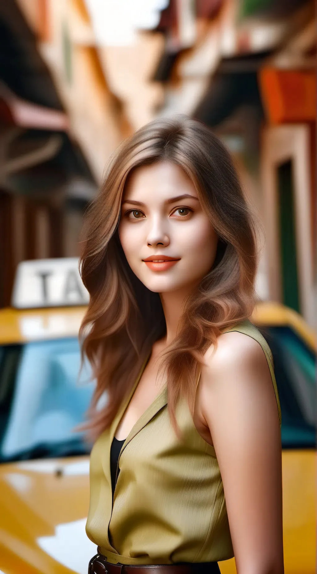 ai character: Taxi driver (Ava) background