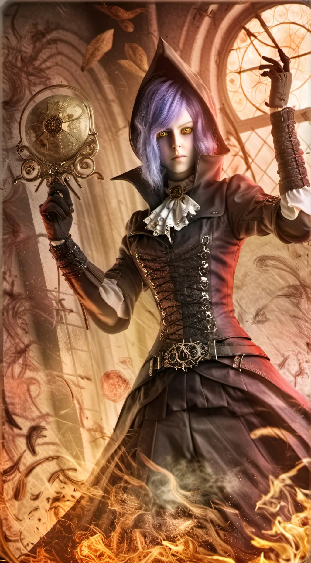 ai character: Mic-death  background