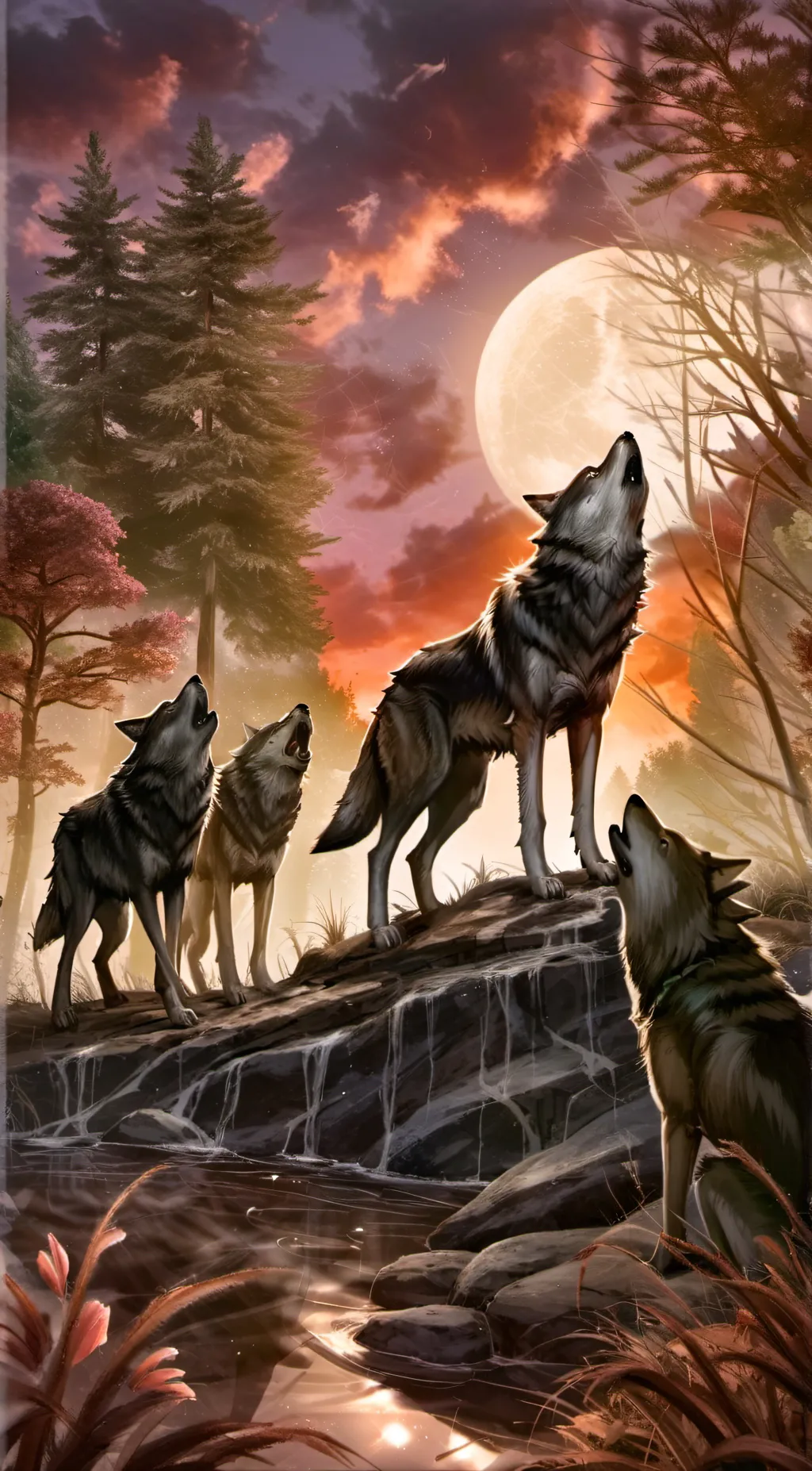 ai character: Four Wolves background