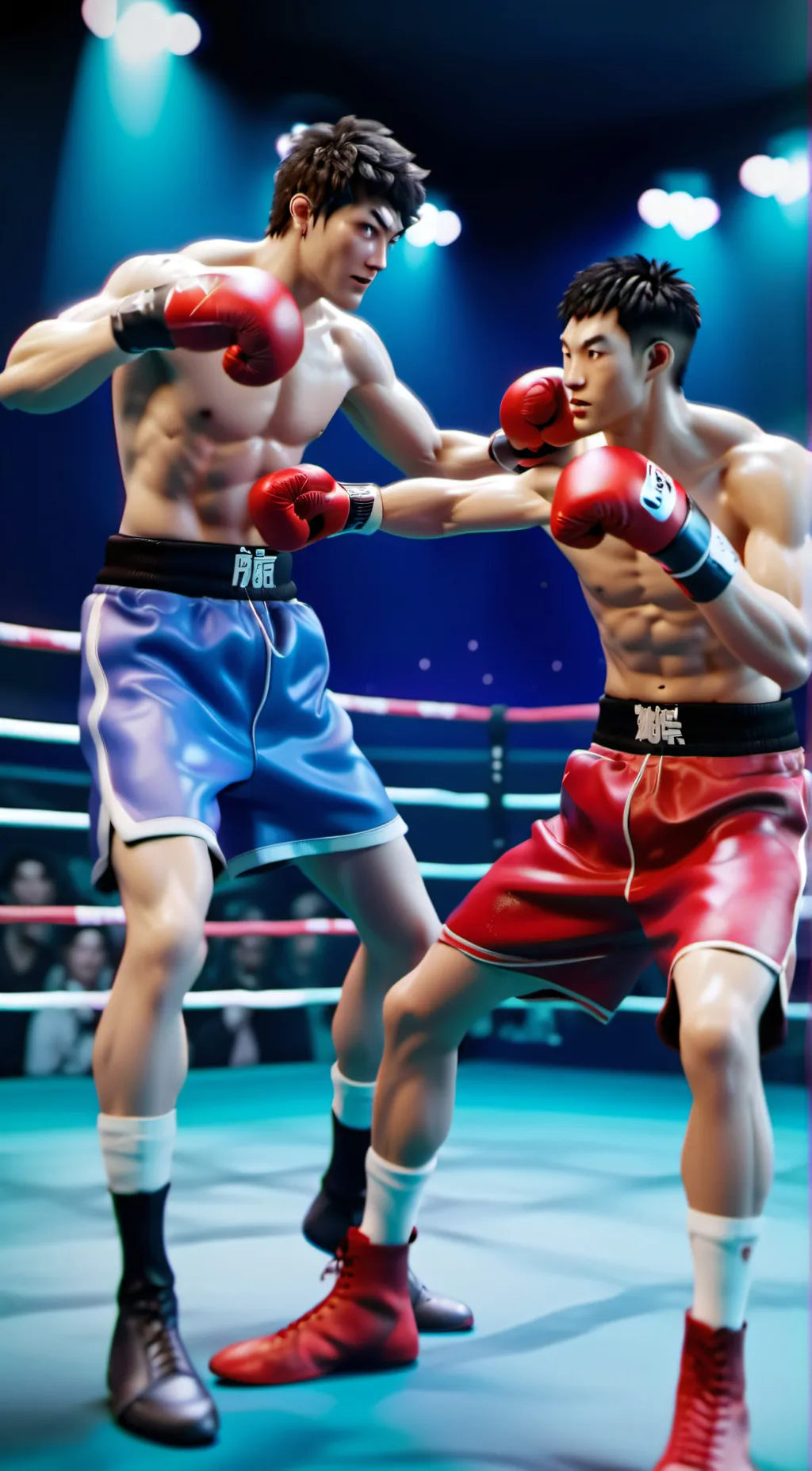 ai character: Boxing fight background