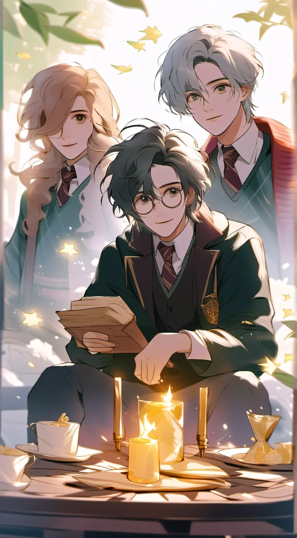 ai character: The Golden Trio background