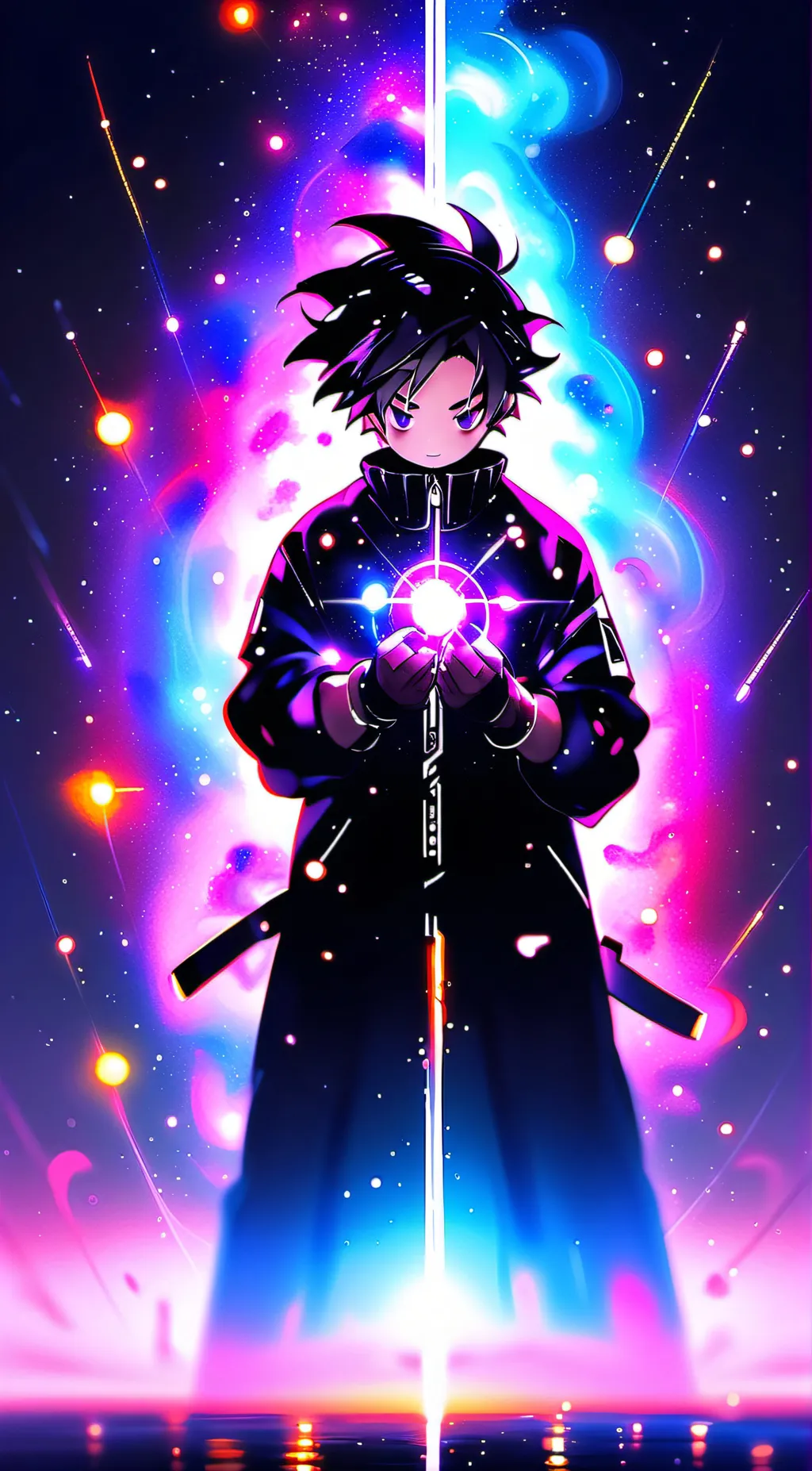 ai character: Goku Black background