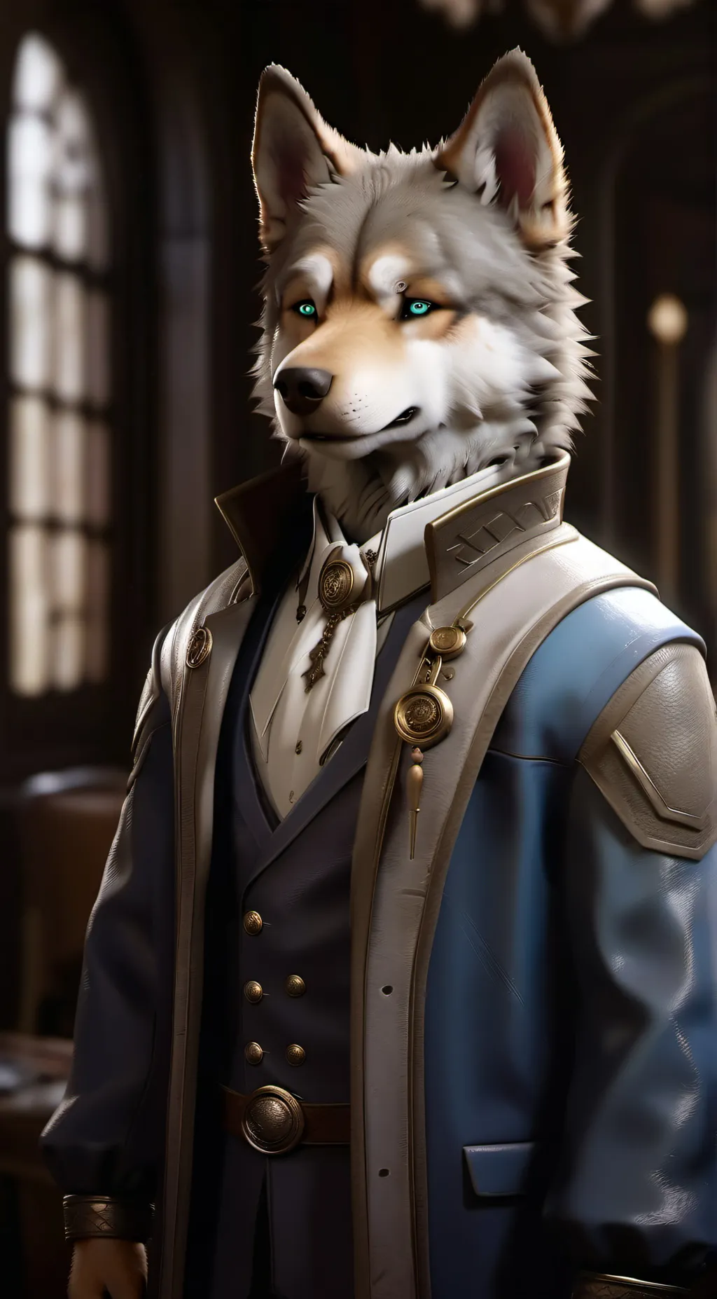 ai character: furry background