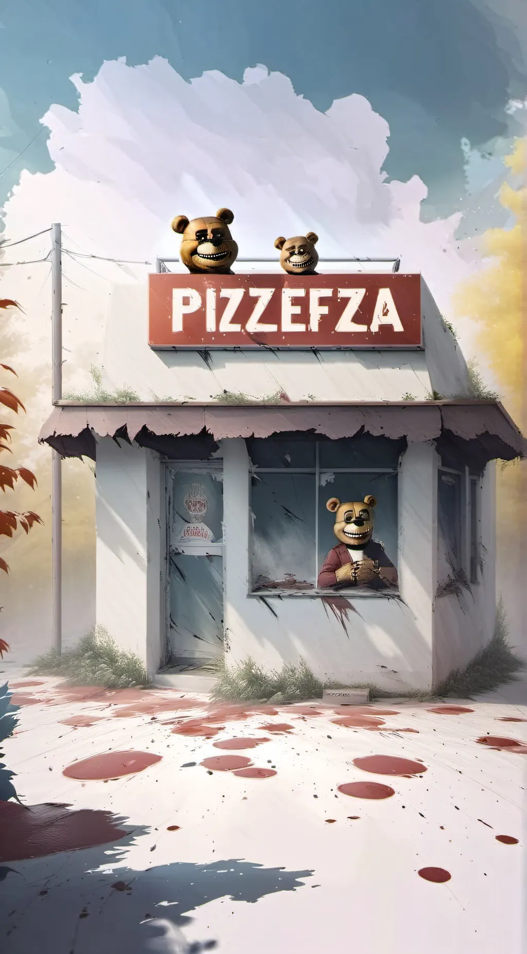 ai character:  Smilling critters background