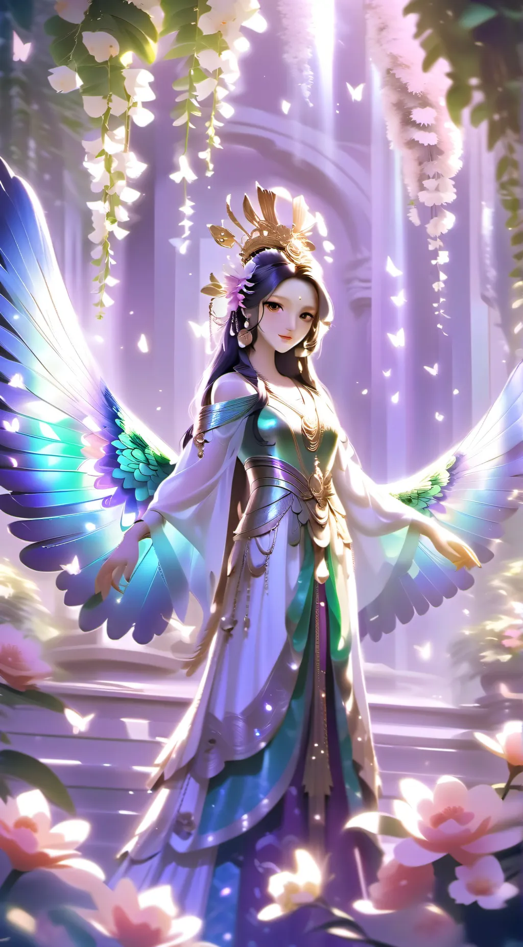 ai character: Blossom background