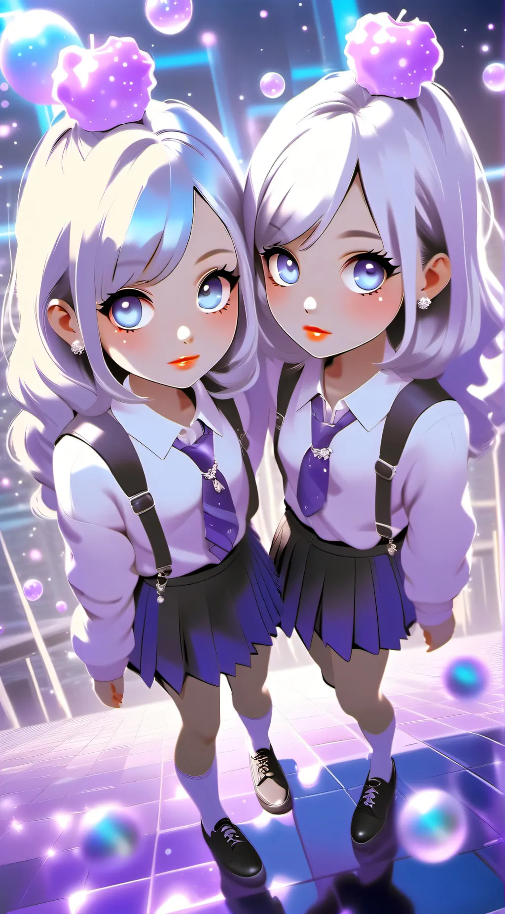 ai character: Ashley and Tiffany background