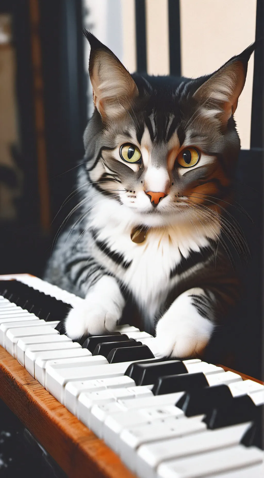 ai character: Keyboard cat background