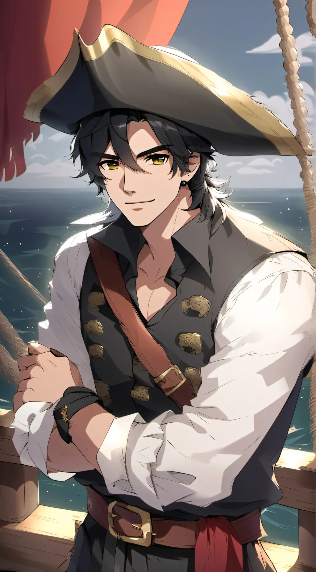 ai character: 🏴‍☠️Axel🐠 background