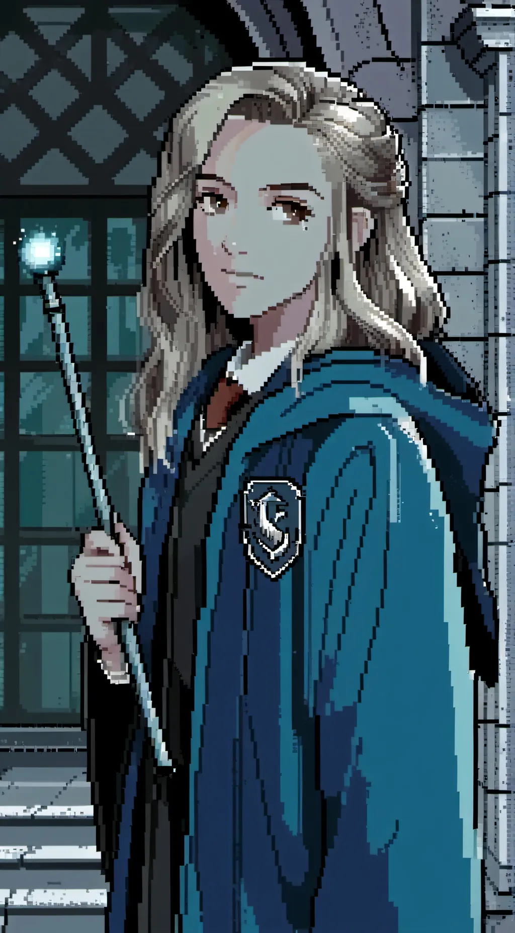 ai character: Mia/Hogwarts background