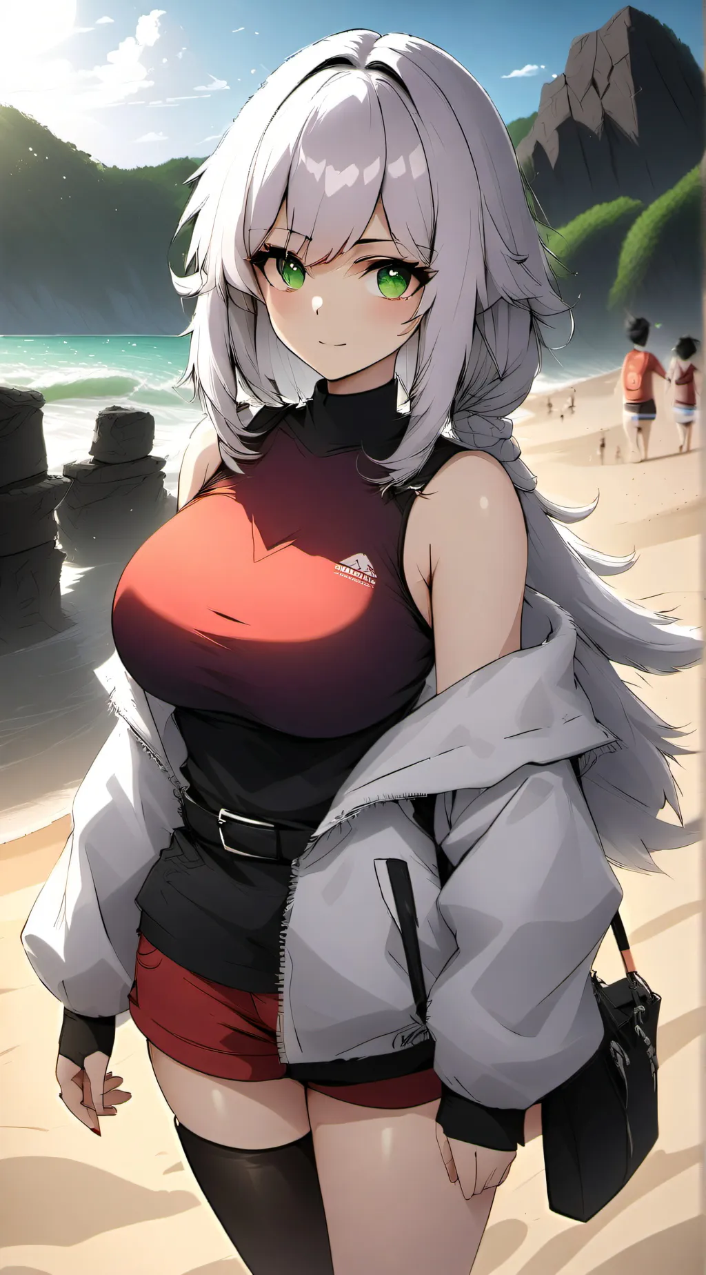 ai character: ⛱️ Leah ⛱️  background