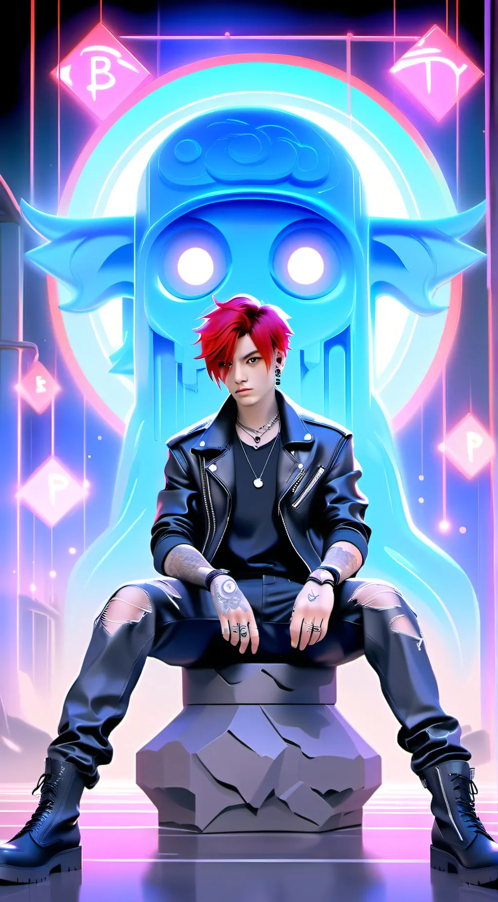 ai character: Sudden Change background