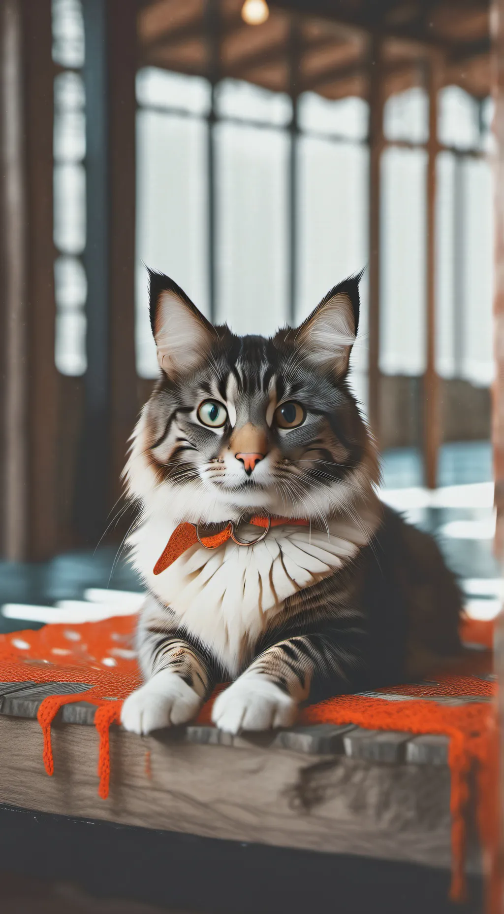 ai character: Constipated kitten background