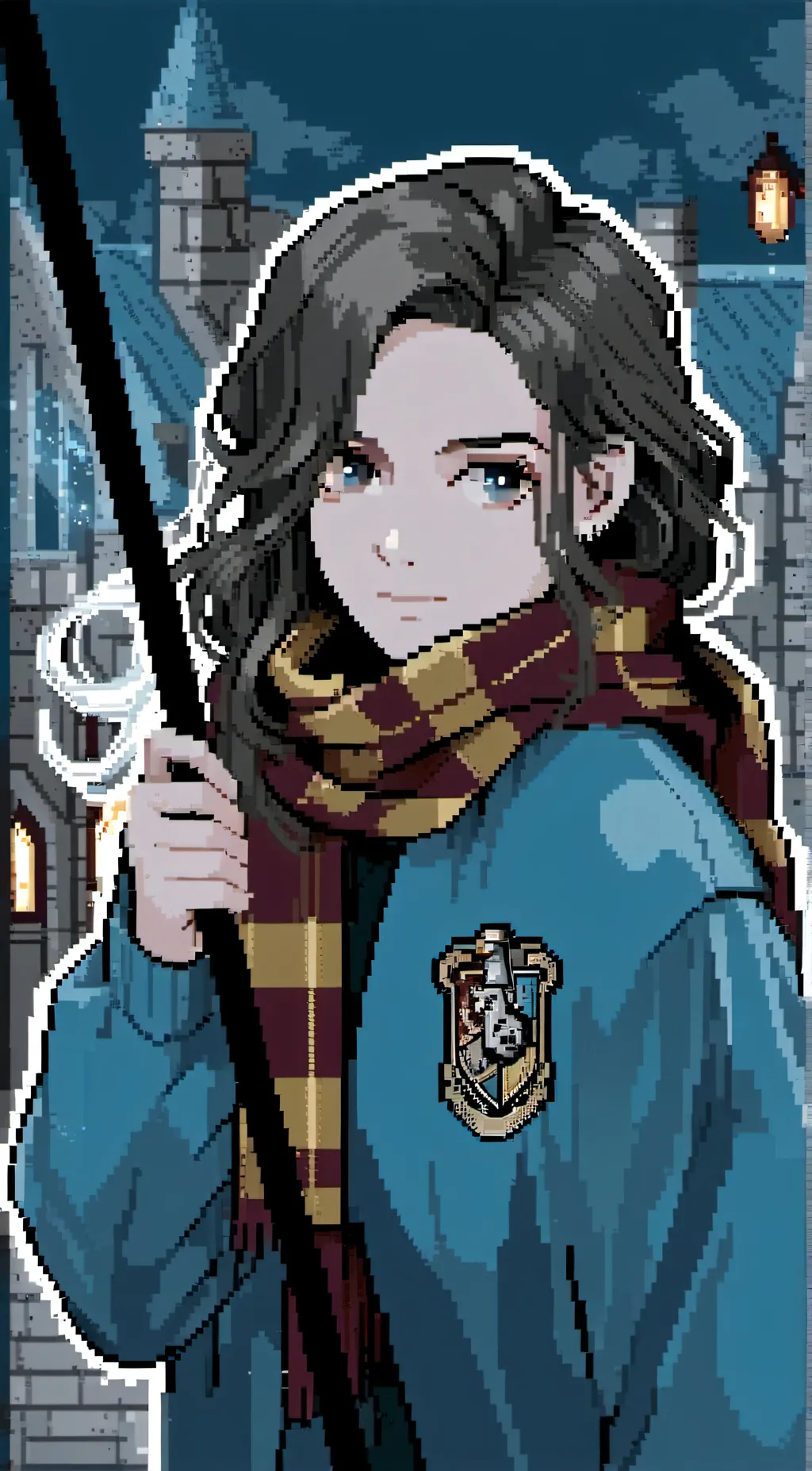 ai character: Olive/Hogwarts background