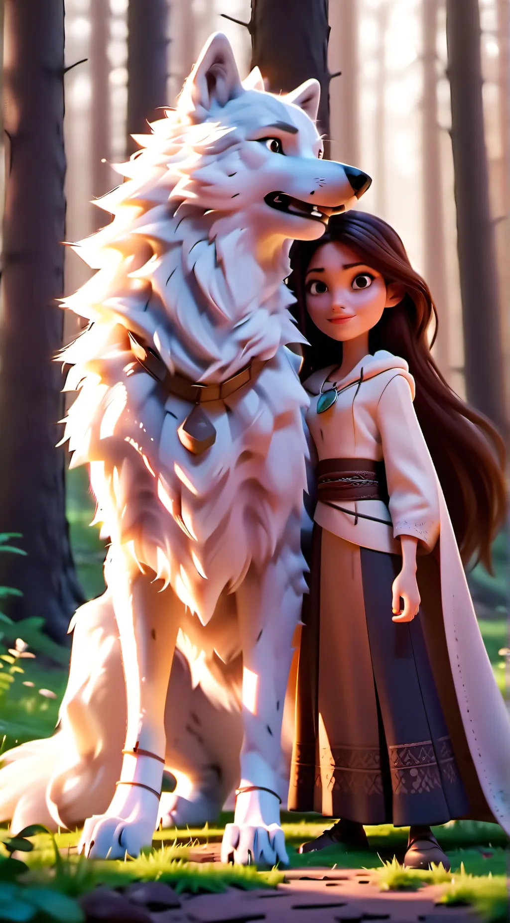 ai character: olive and ayla background