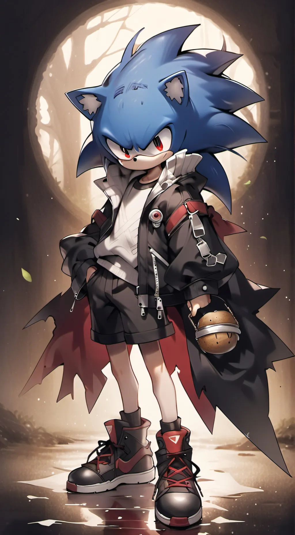 ai character: Sonic EXE background