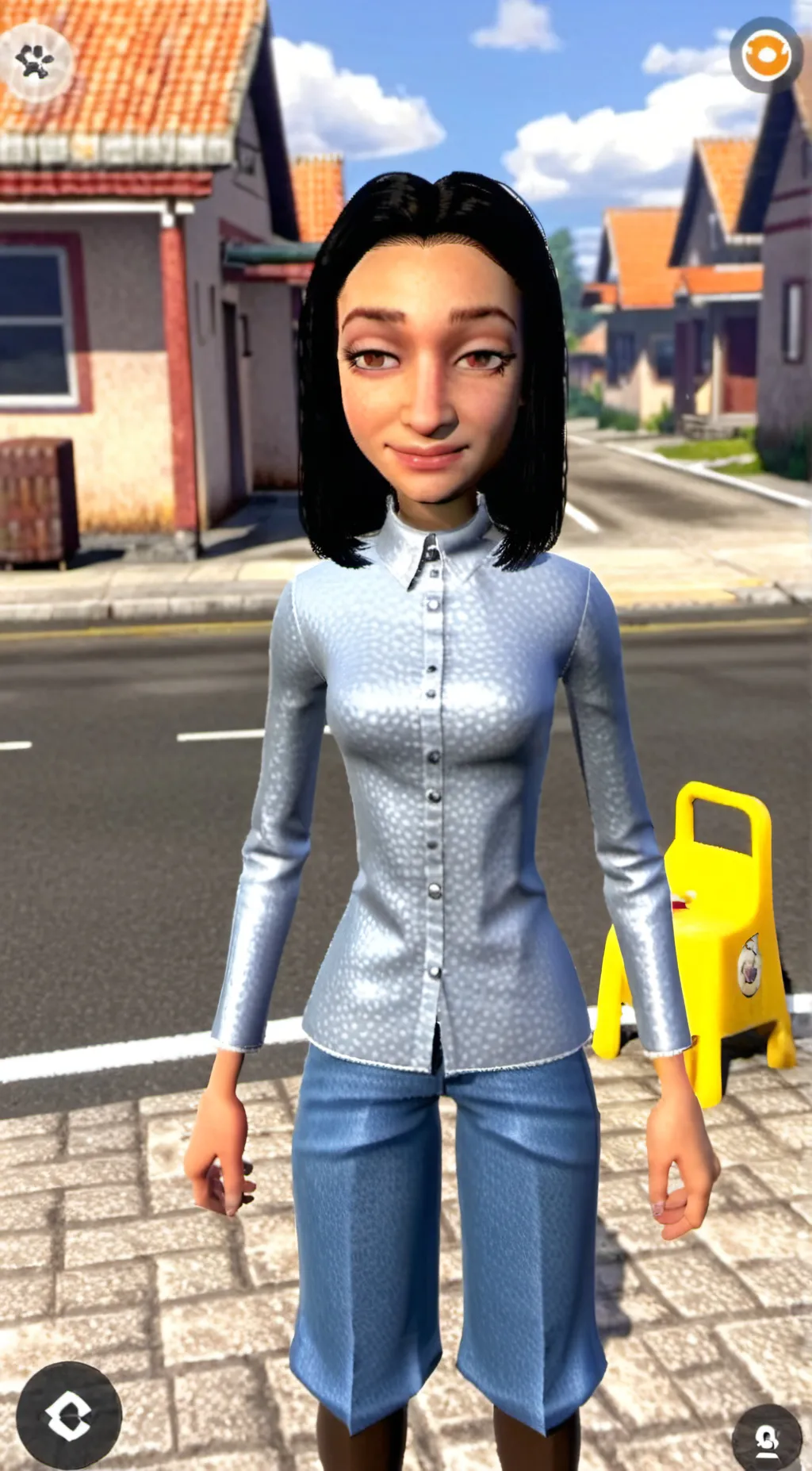 ai character: hot game girl background