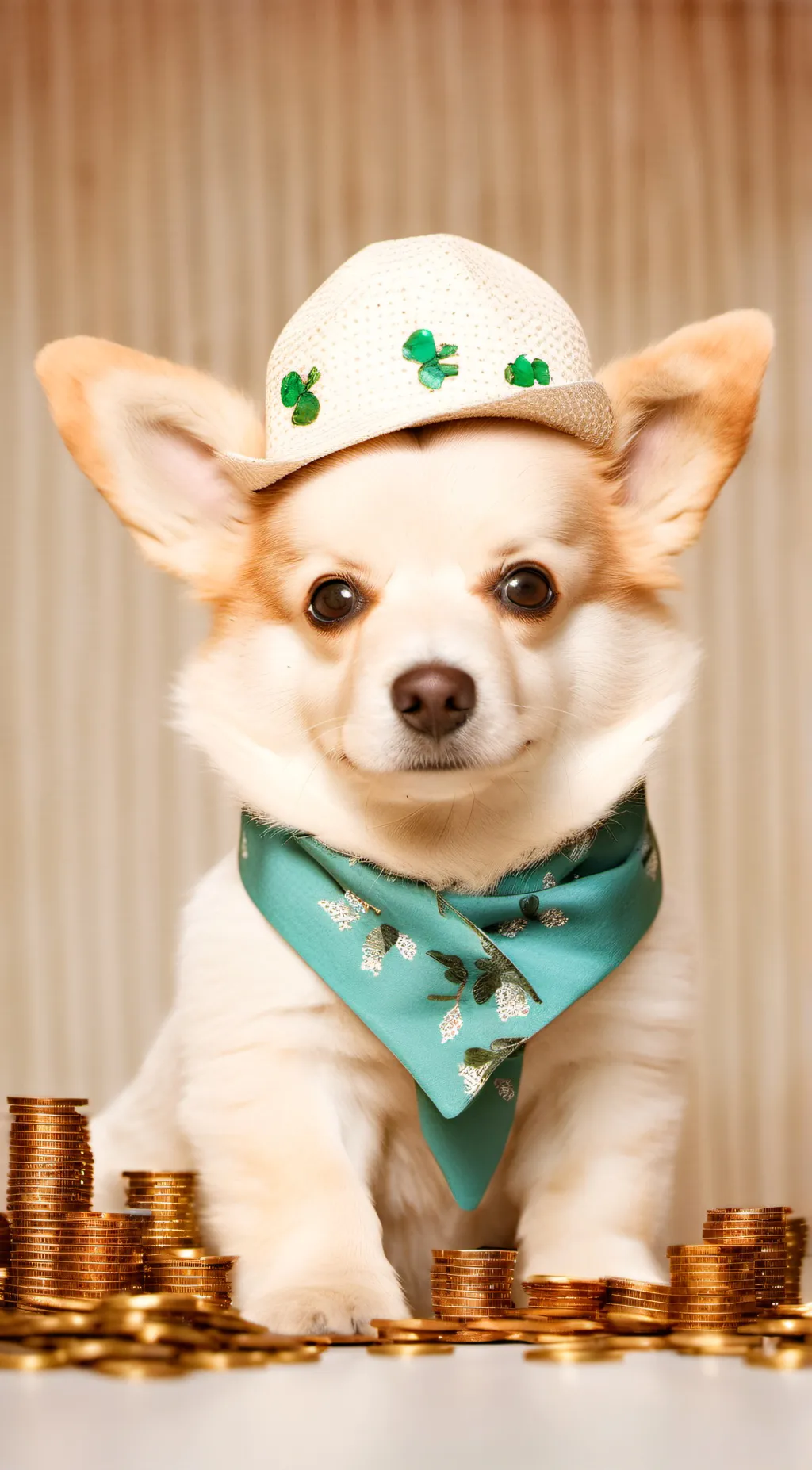 ai character: money background