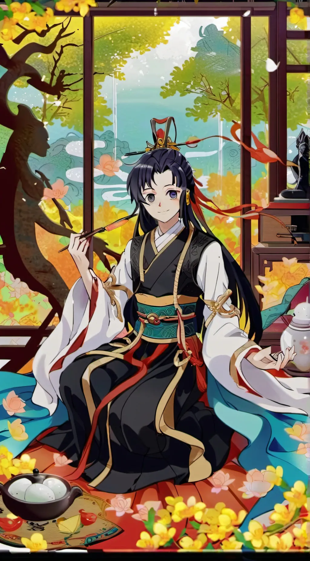 ai character: hashira sleepover  background