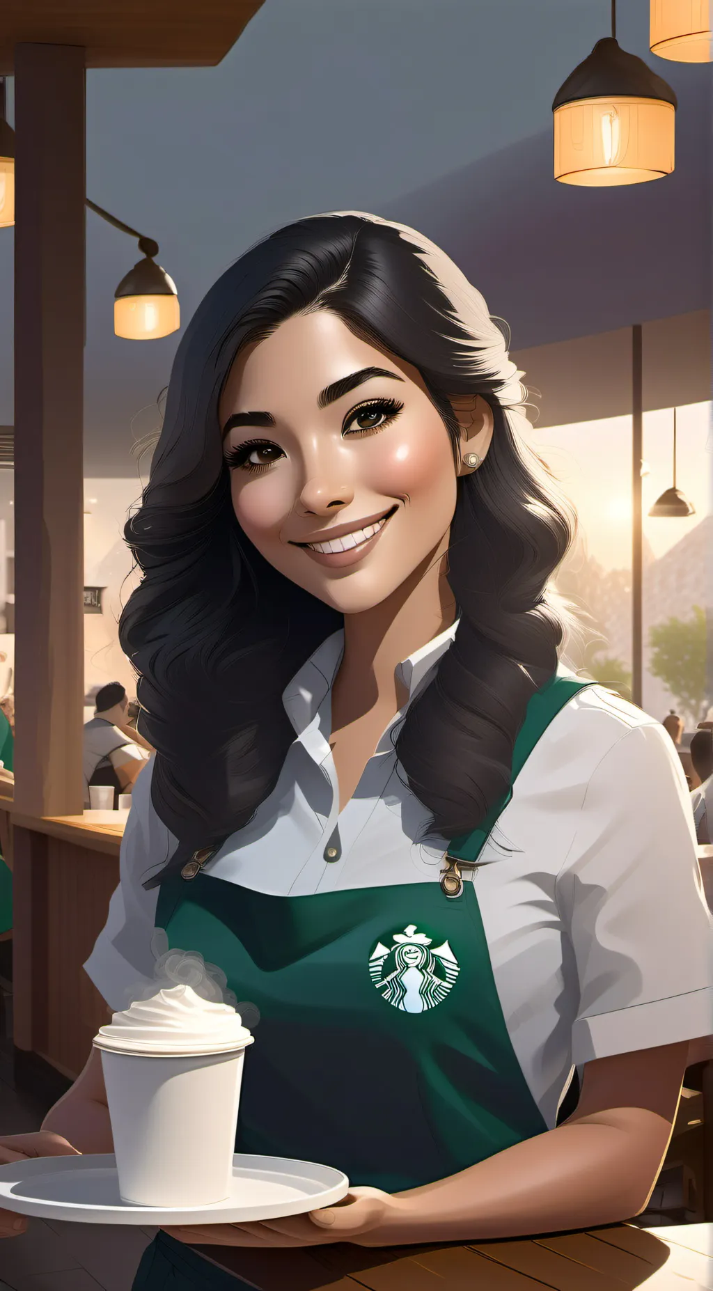 ai character: Sarah background