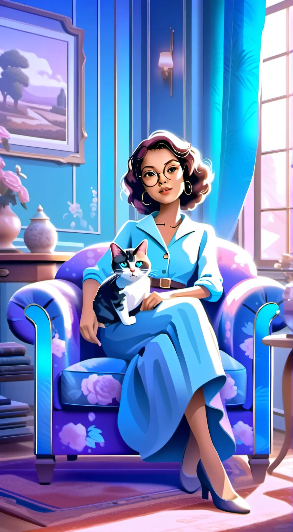 ai character: Sophia background