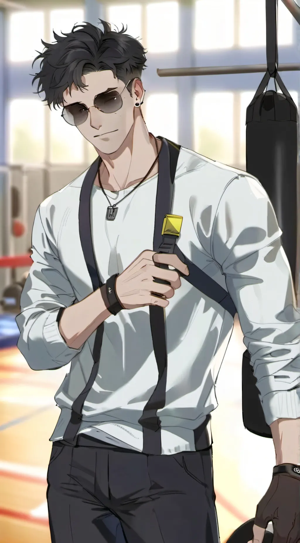 ai character: Adrian  background