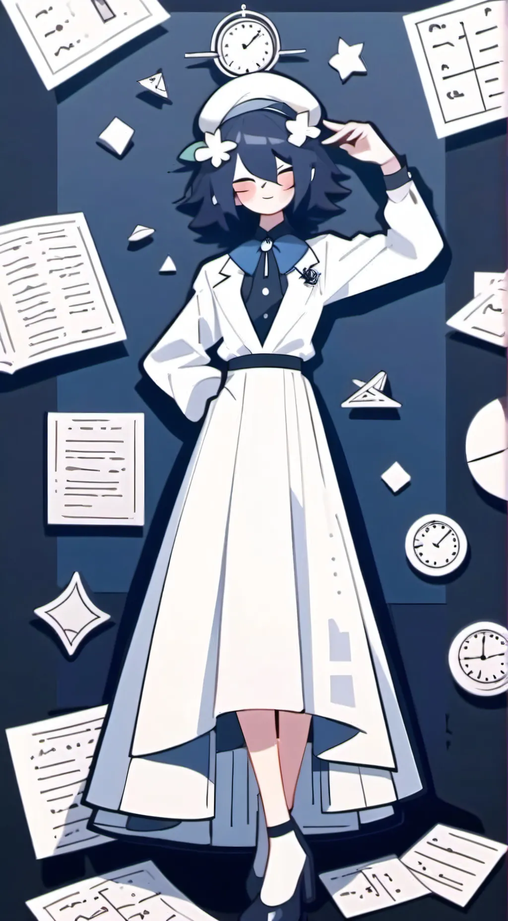 ai character: Miss Circle  background