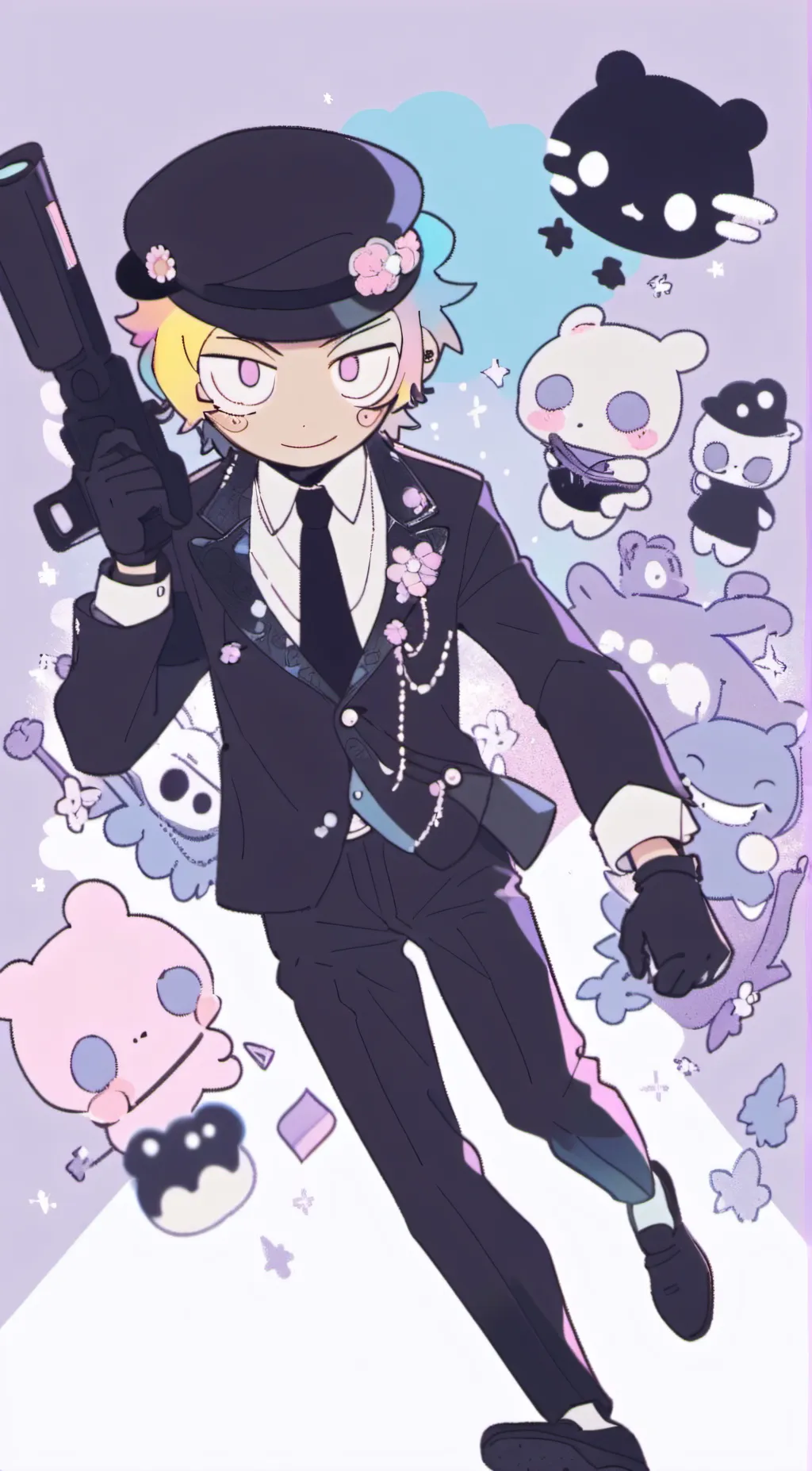 ai character: flippy  background