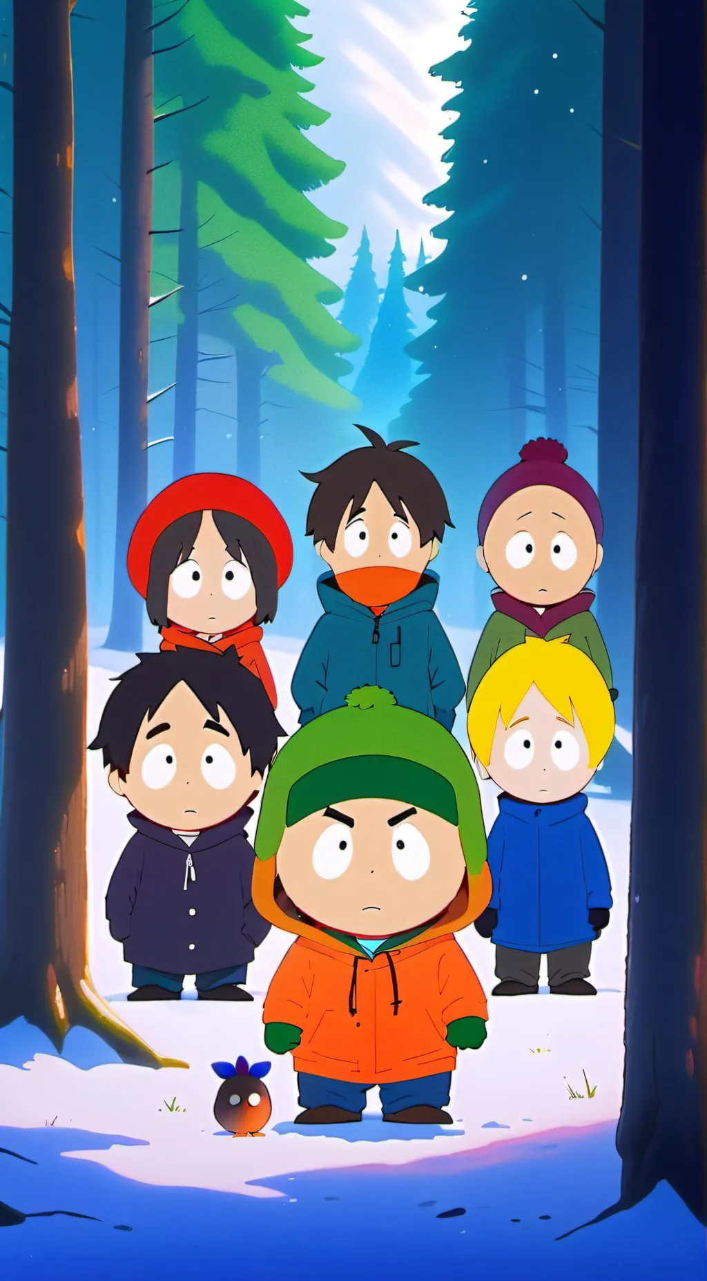 ai character: South Park  background