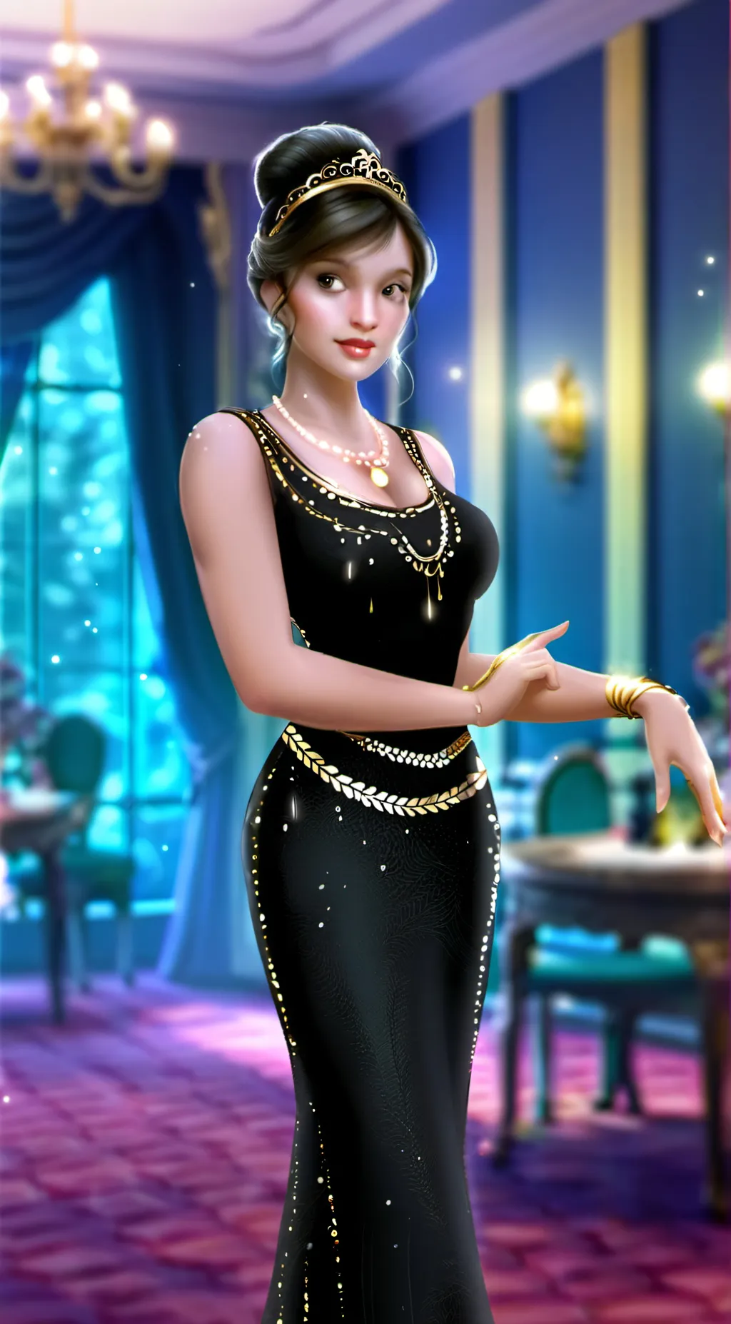 ai character: amelia background