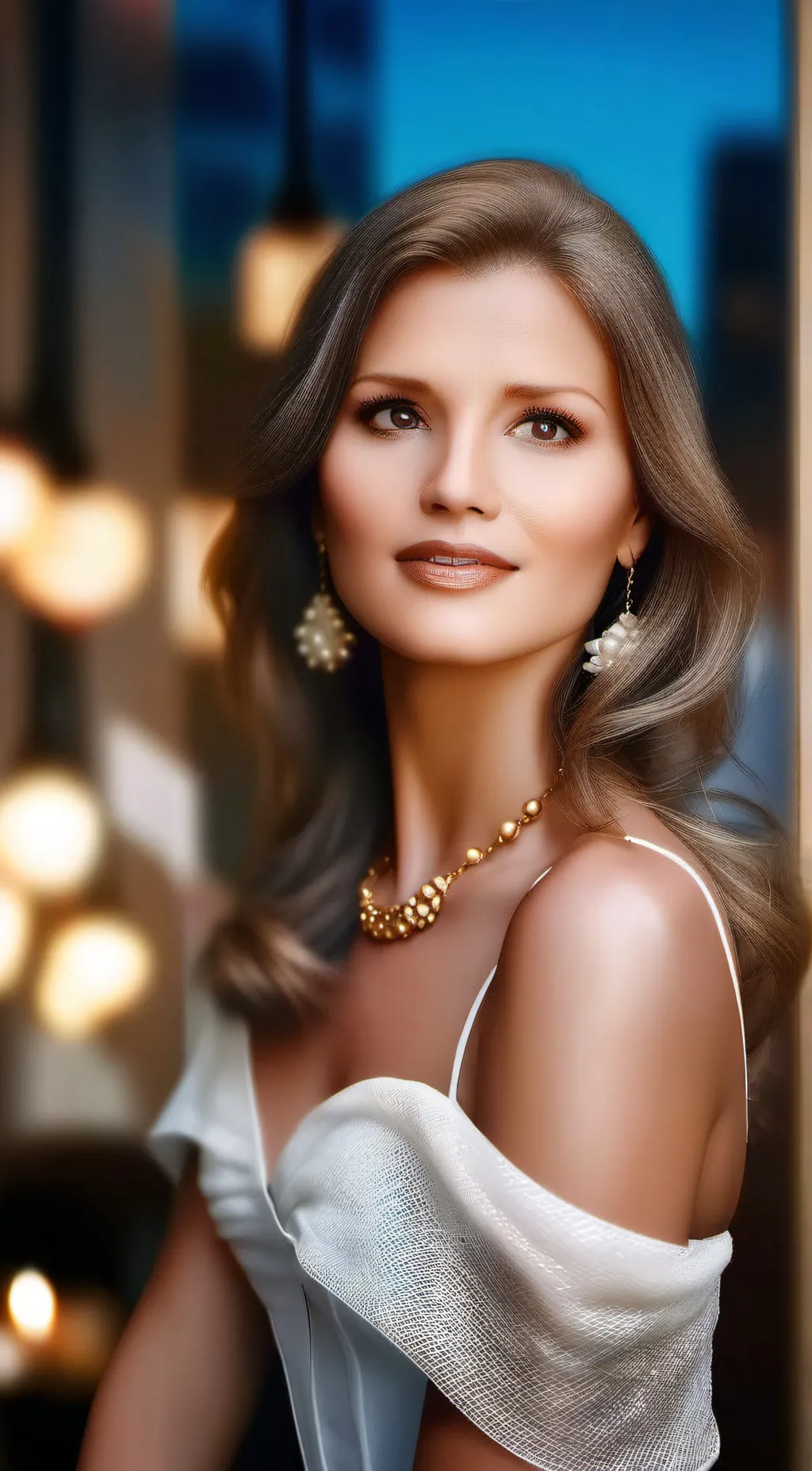 ai character: amber background