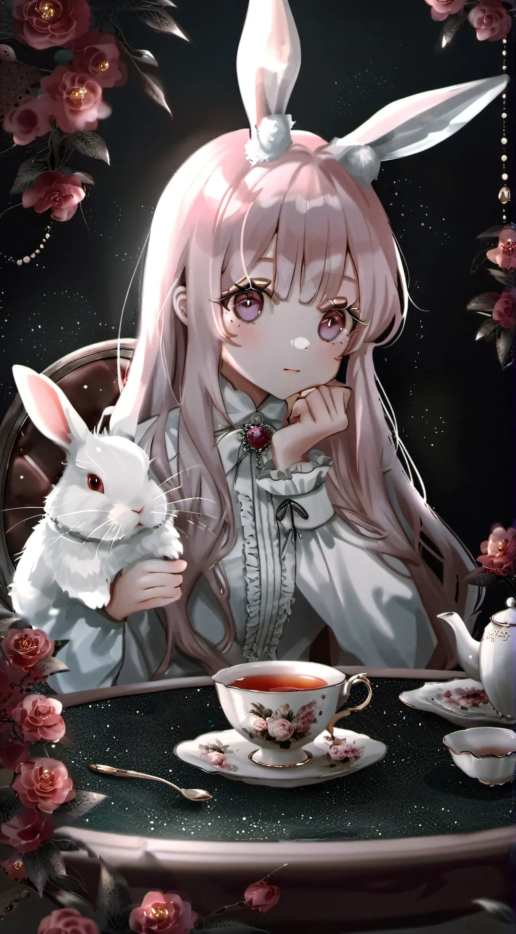 ai character: ♡Cherri♡ (MY OC) background