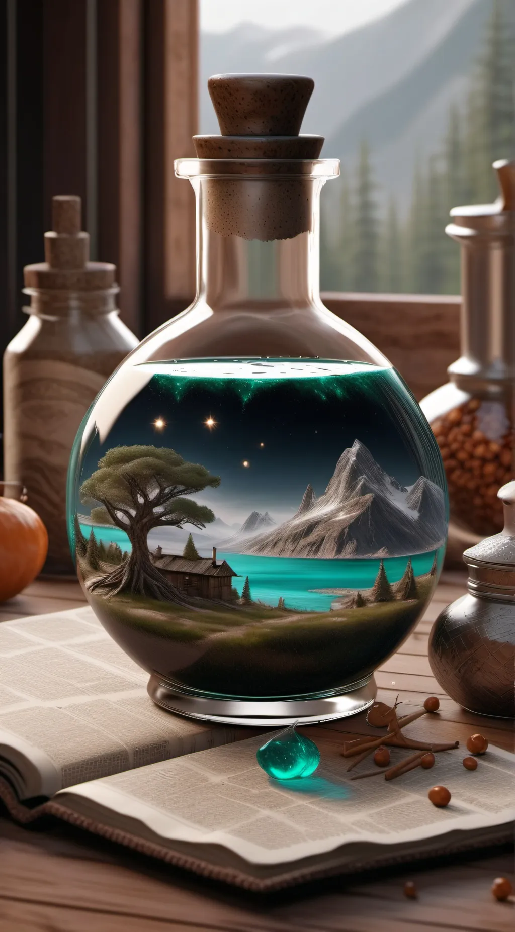 ai character: Neko potion background