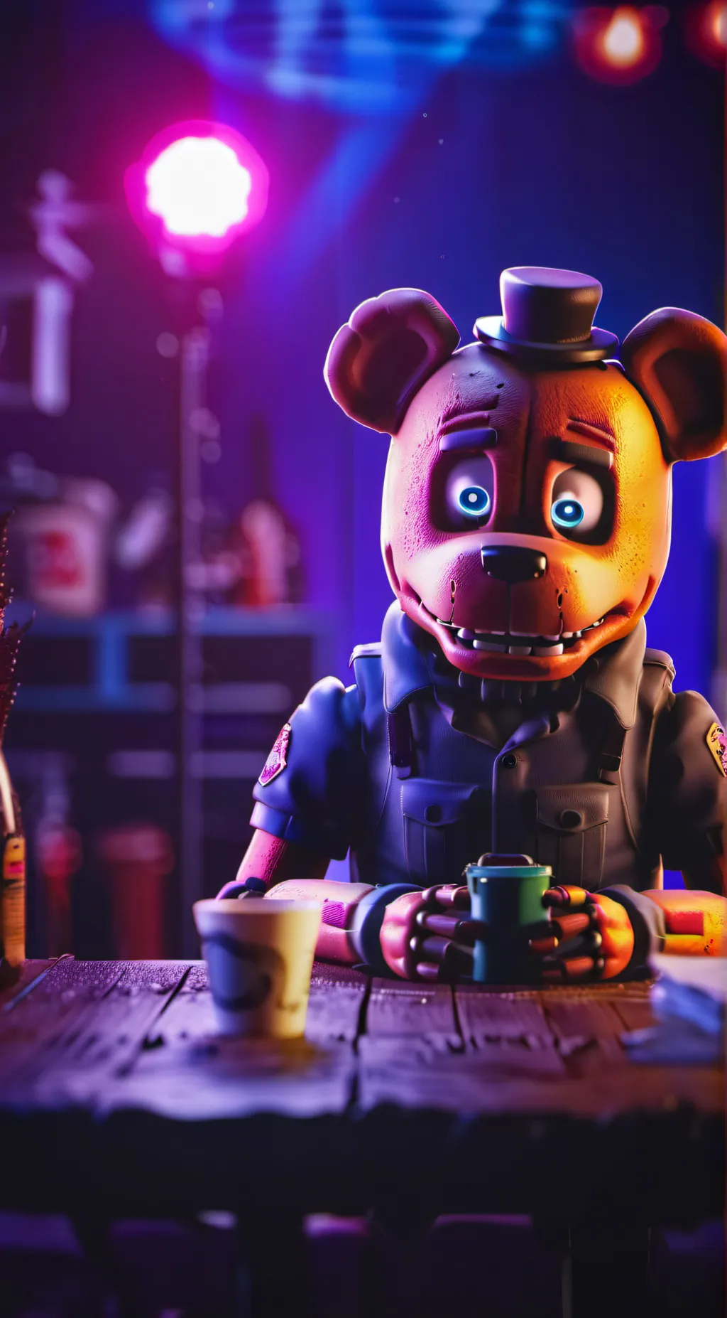 ai character: FNAF background