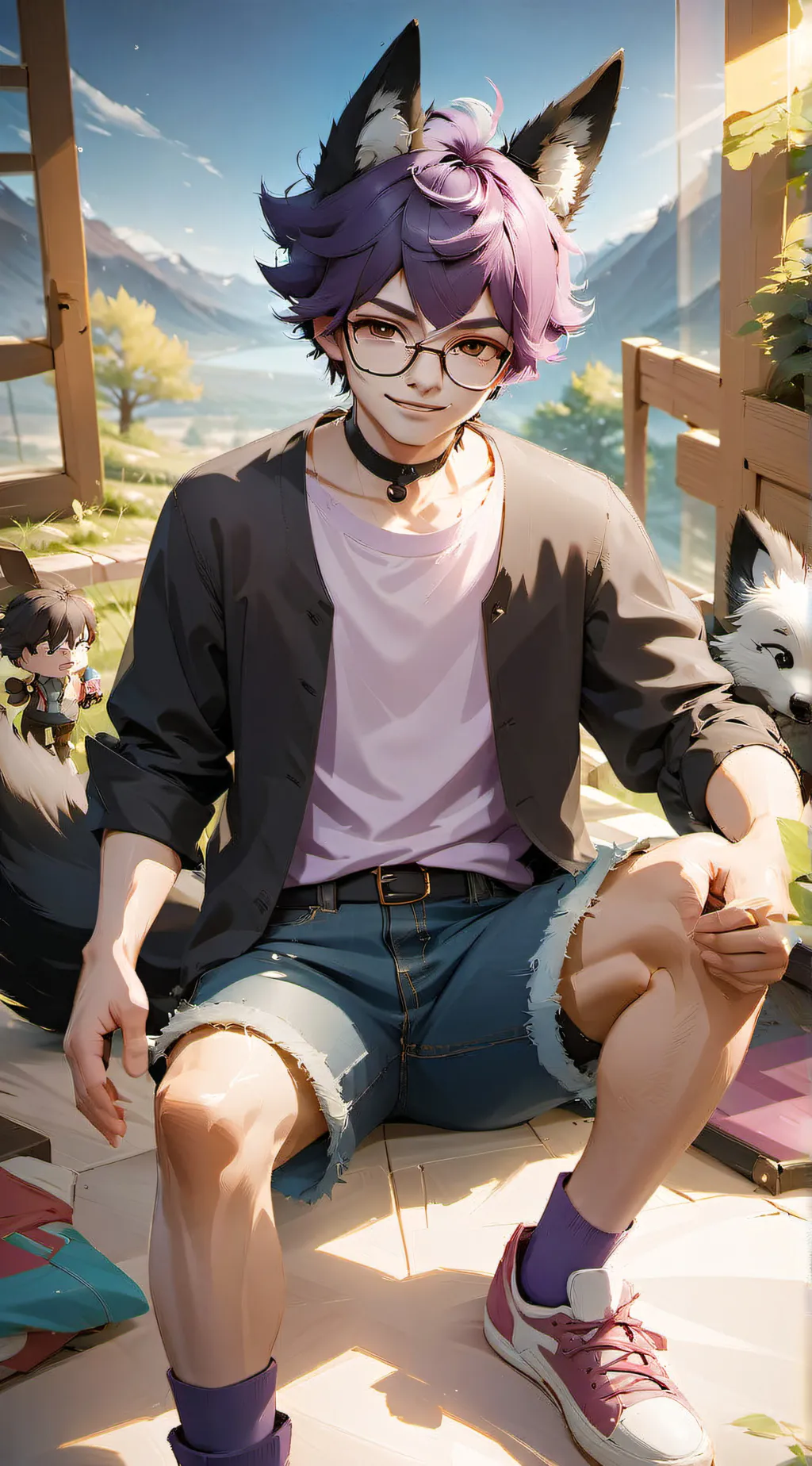 ai character: Theo  background