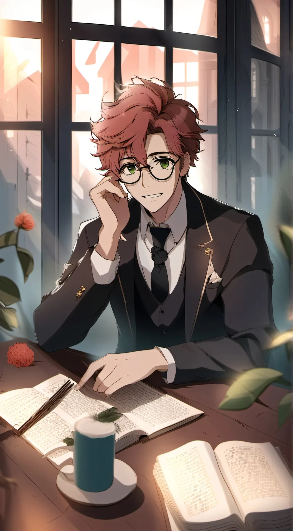 ai character: BadBoyHalo background