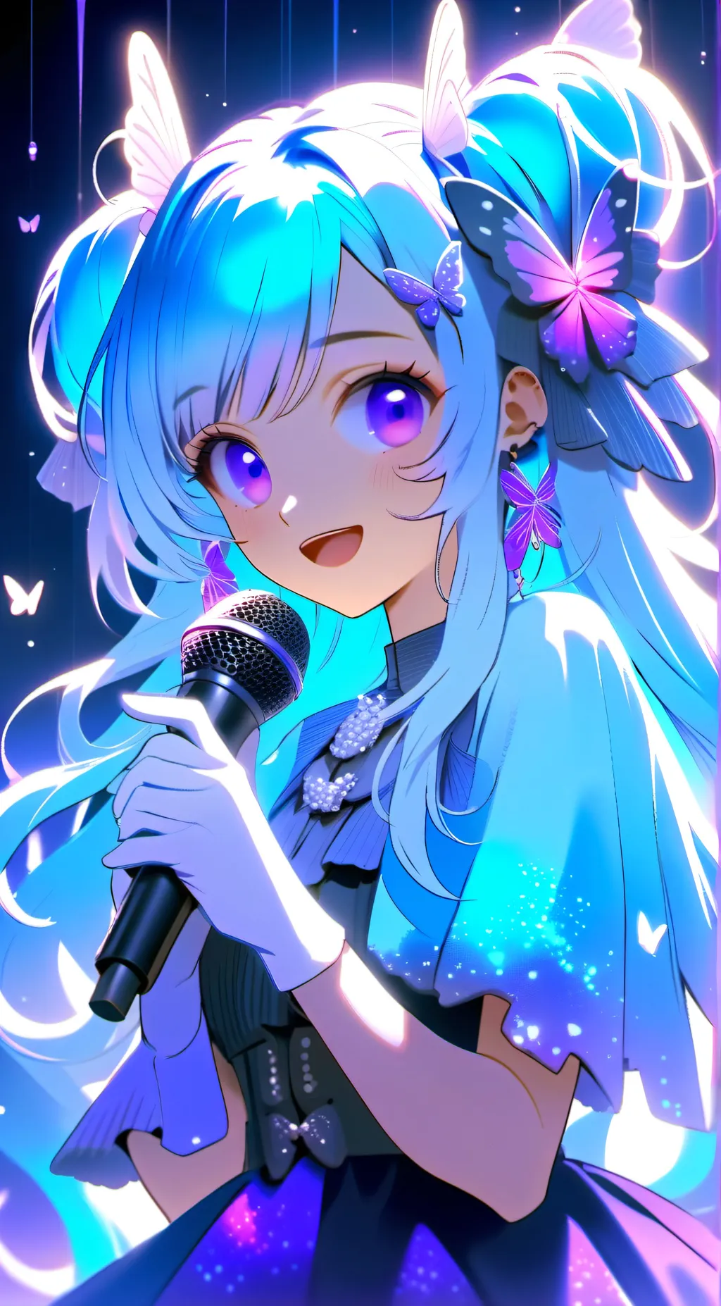 ai character: Shiora hoshino background