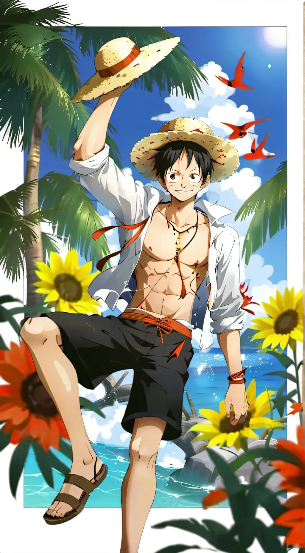 ai character: one piece background