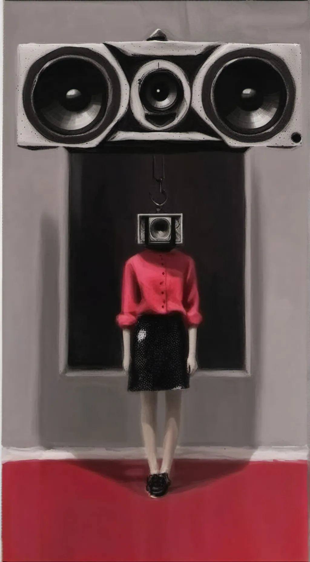 ai character: speaker woman  background