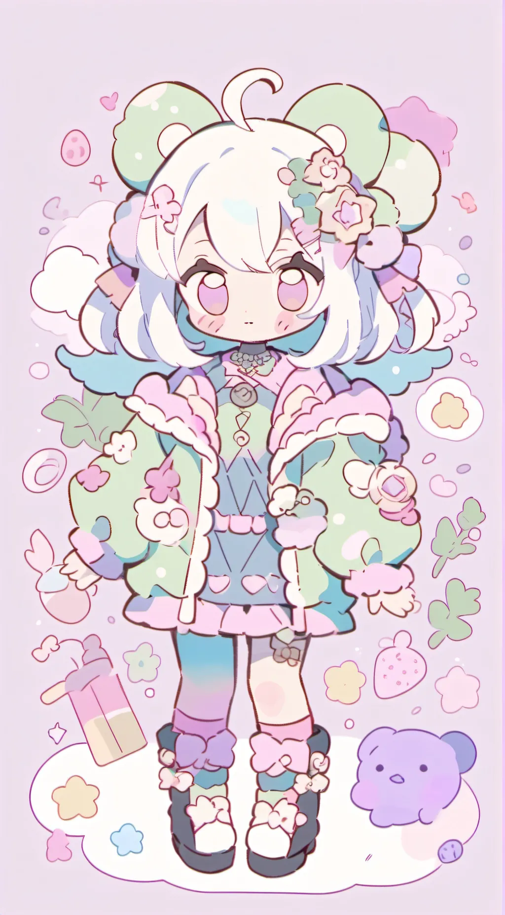 ai character: FOODIE background