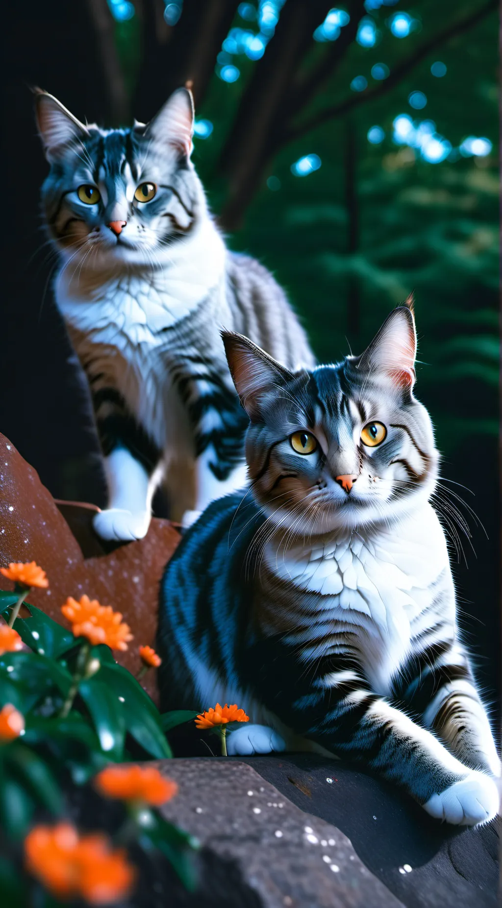 ai character: your a stray cat background