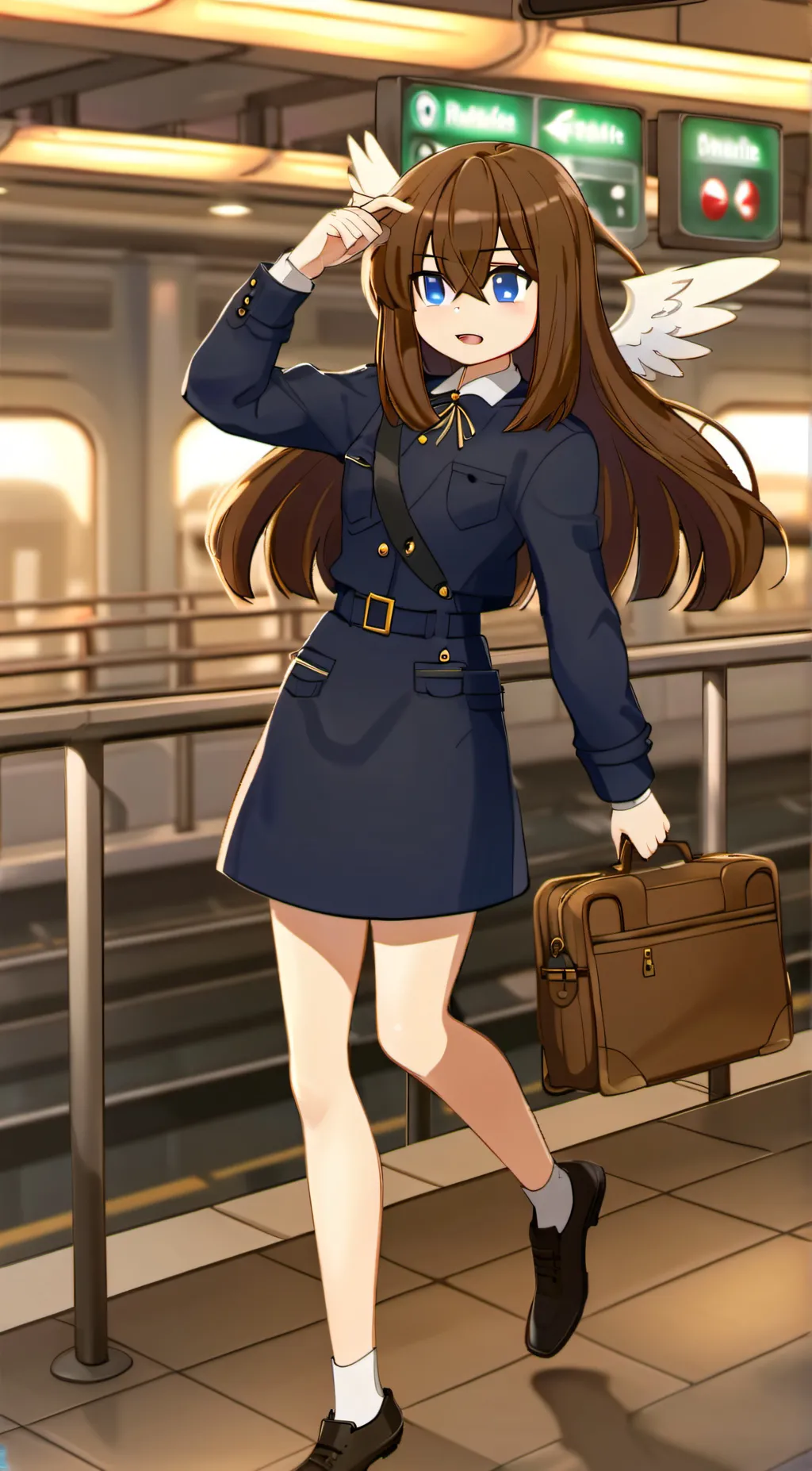 ai character: United Airlines background