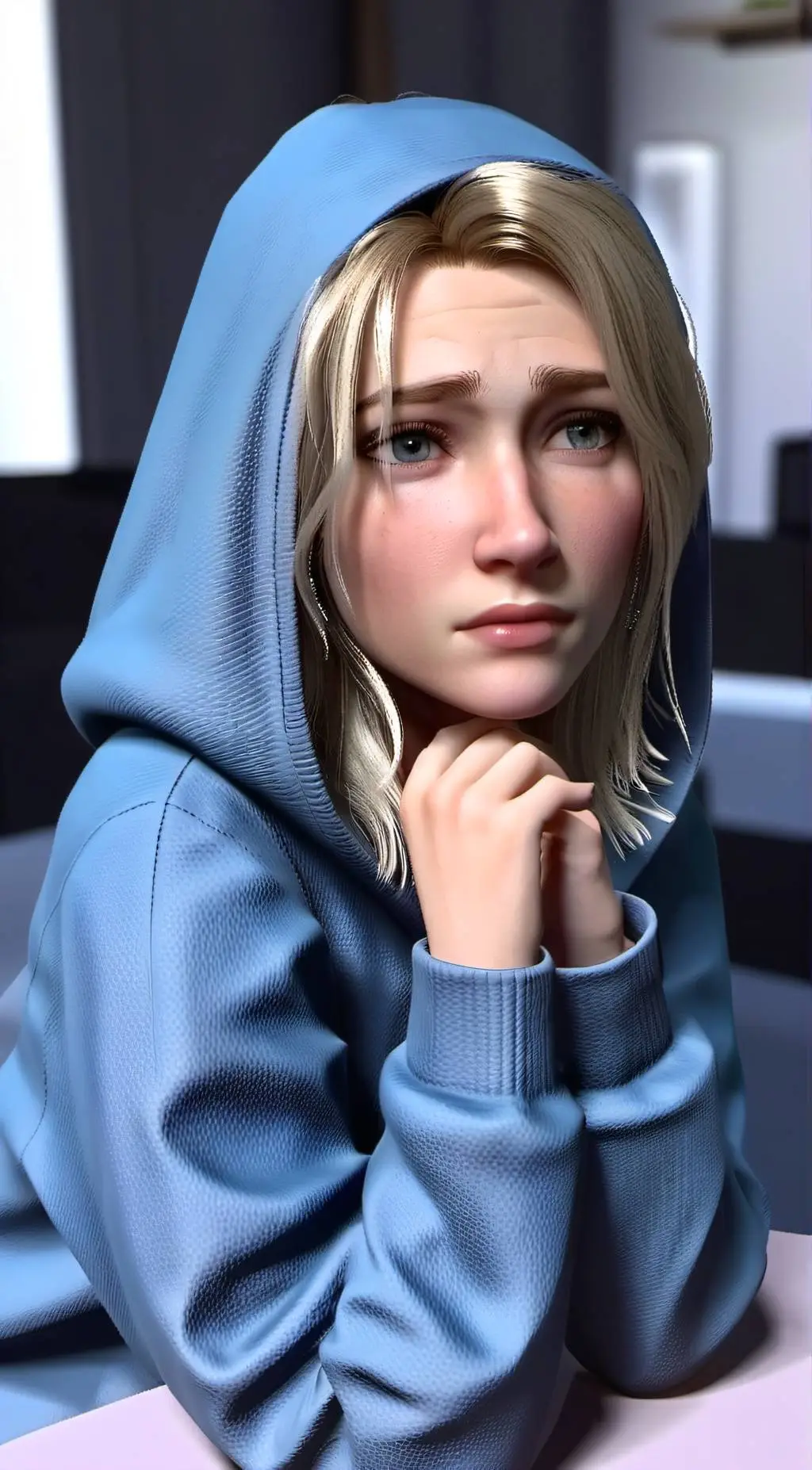 ai character: Liane  background