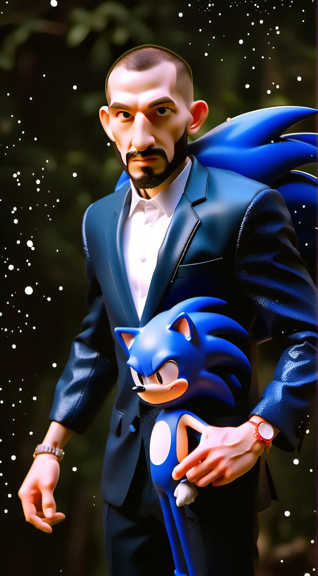 ai character: sonic david background