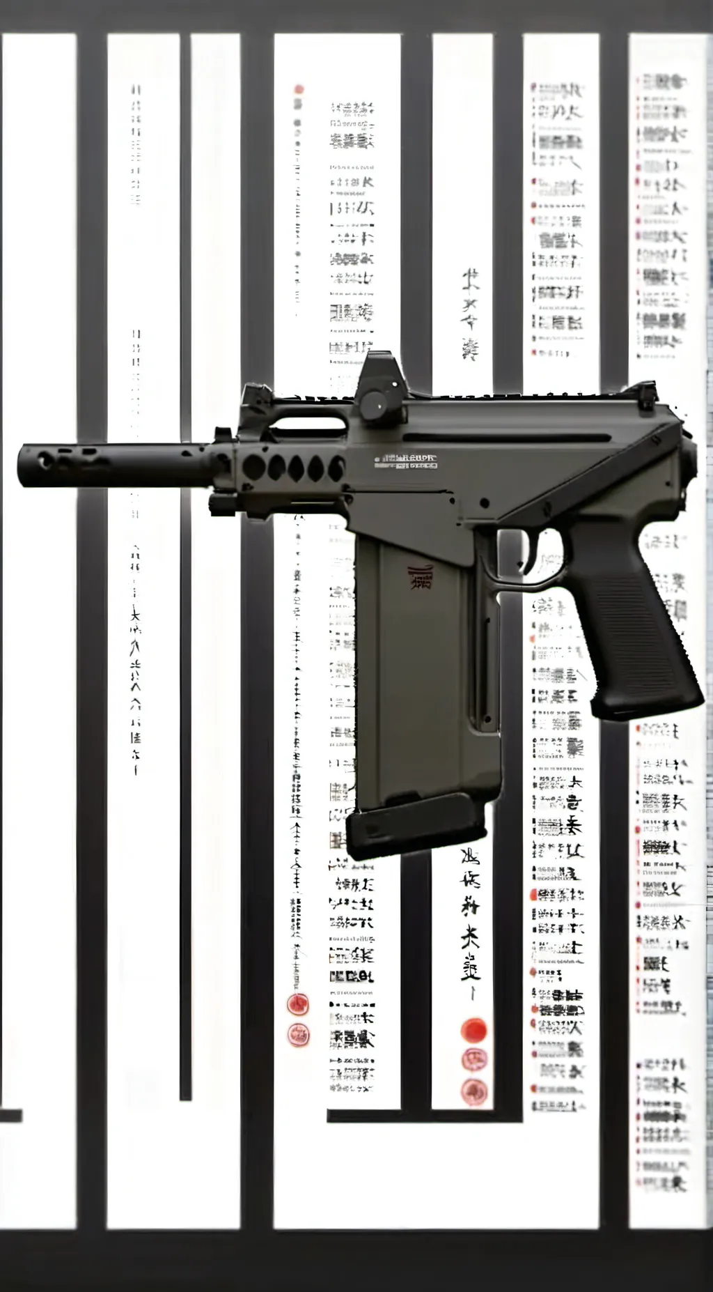 ai character: Pm9 evil gun background