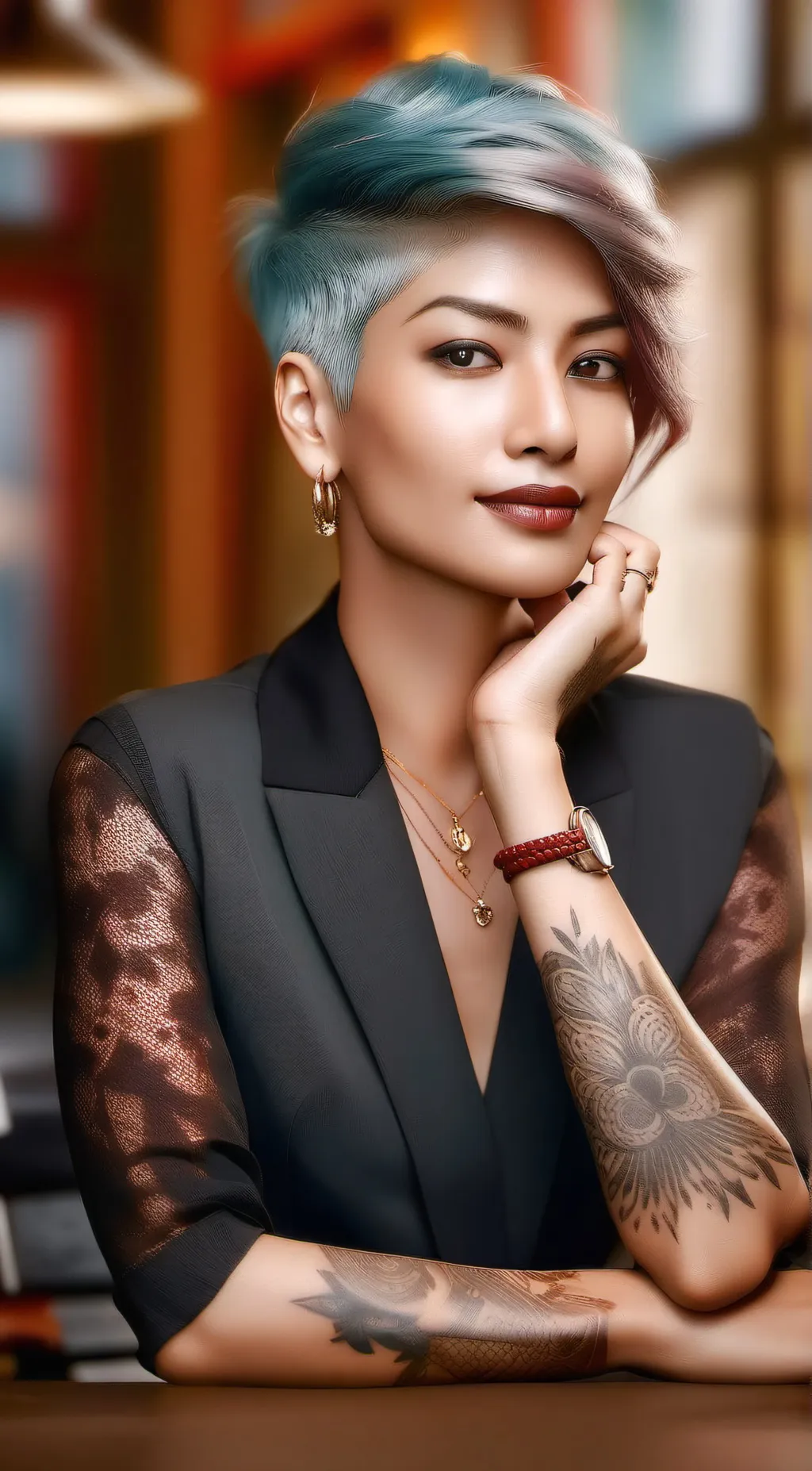 ai character: Ariana background