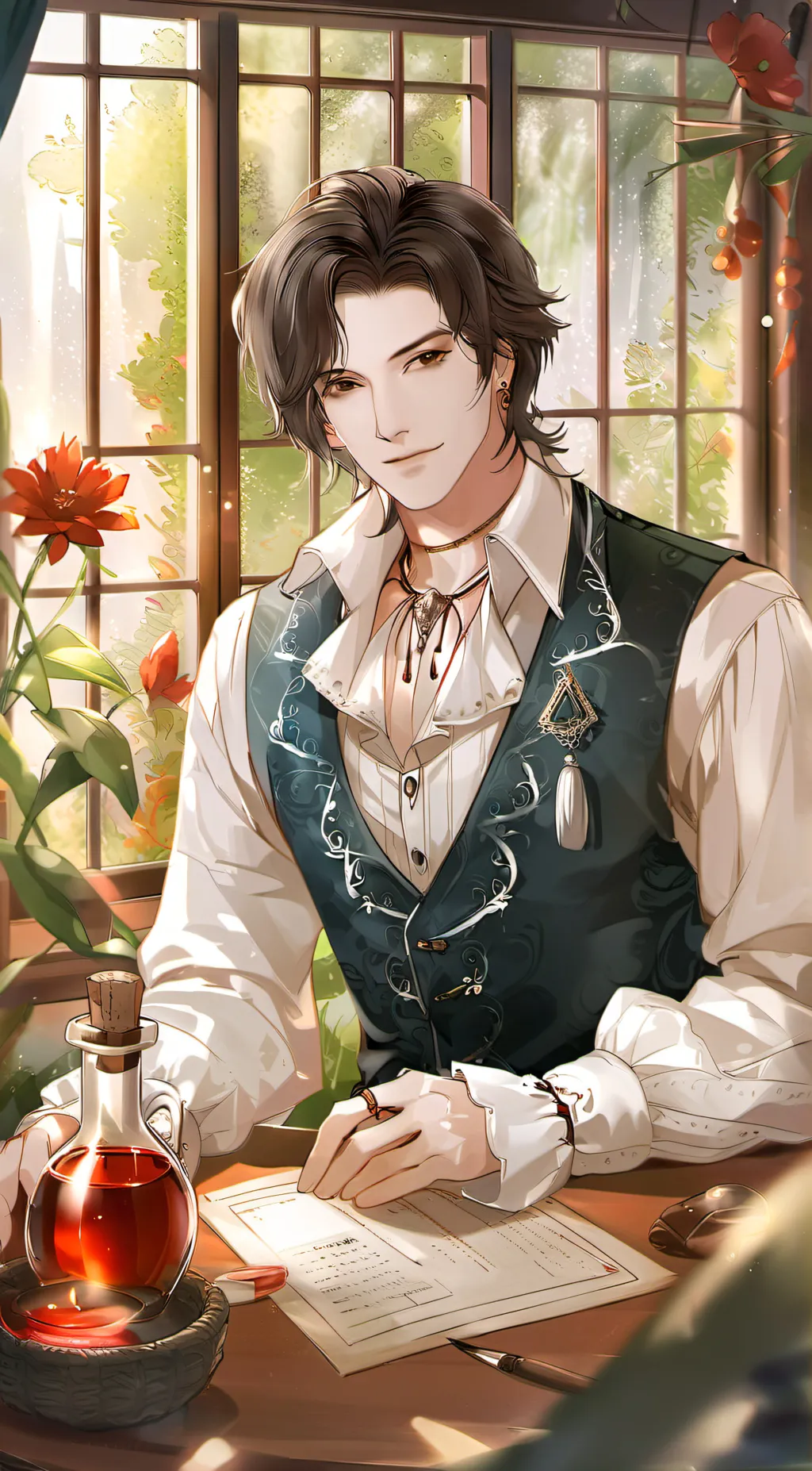 ai character: Nathaniel background
